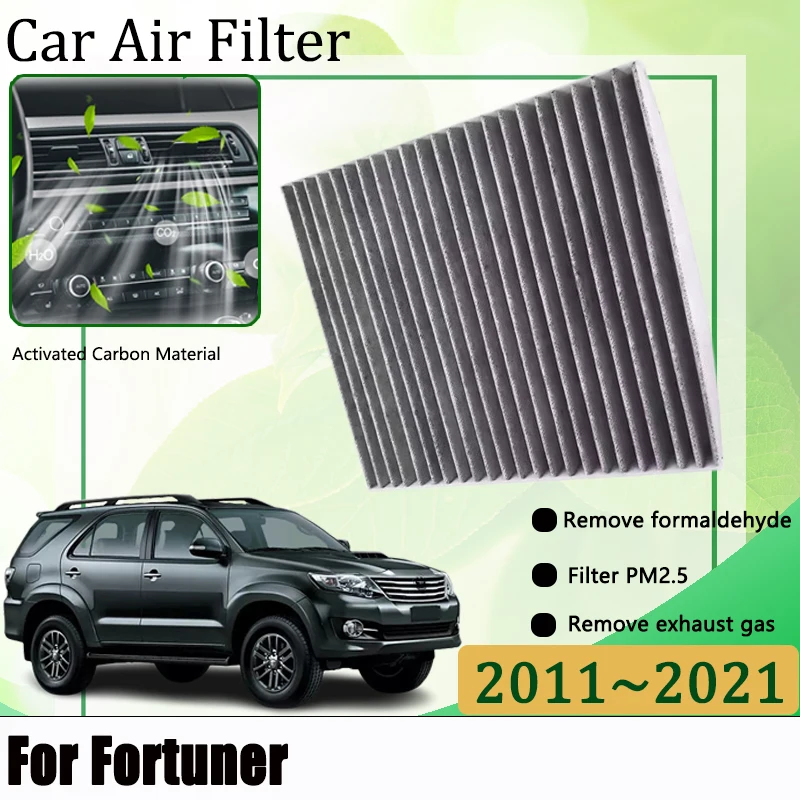 Auto Filter Air For Toyota Fortuner SW4 2011-2021 2016 2017 2019 Accessories LAN50 TGN51 Replacement Conditioner Cabin Filter