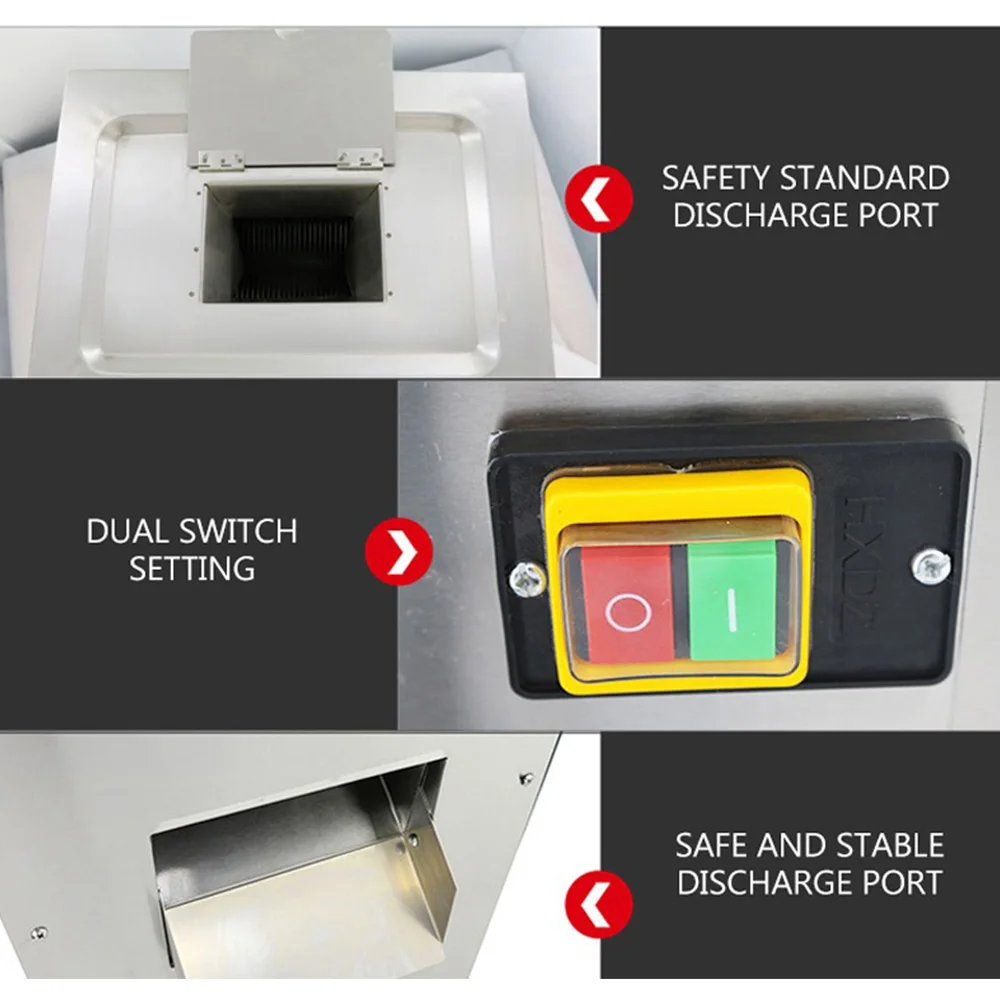 Мясорубка из нержавеющей стали Коммерческая вертикальная мясорубка Процессор Мясорубка Измельчитель