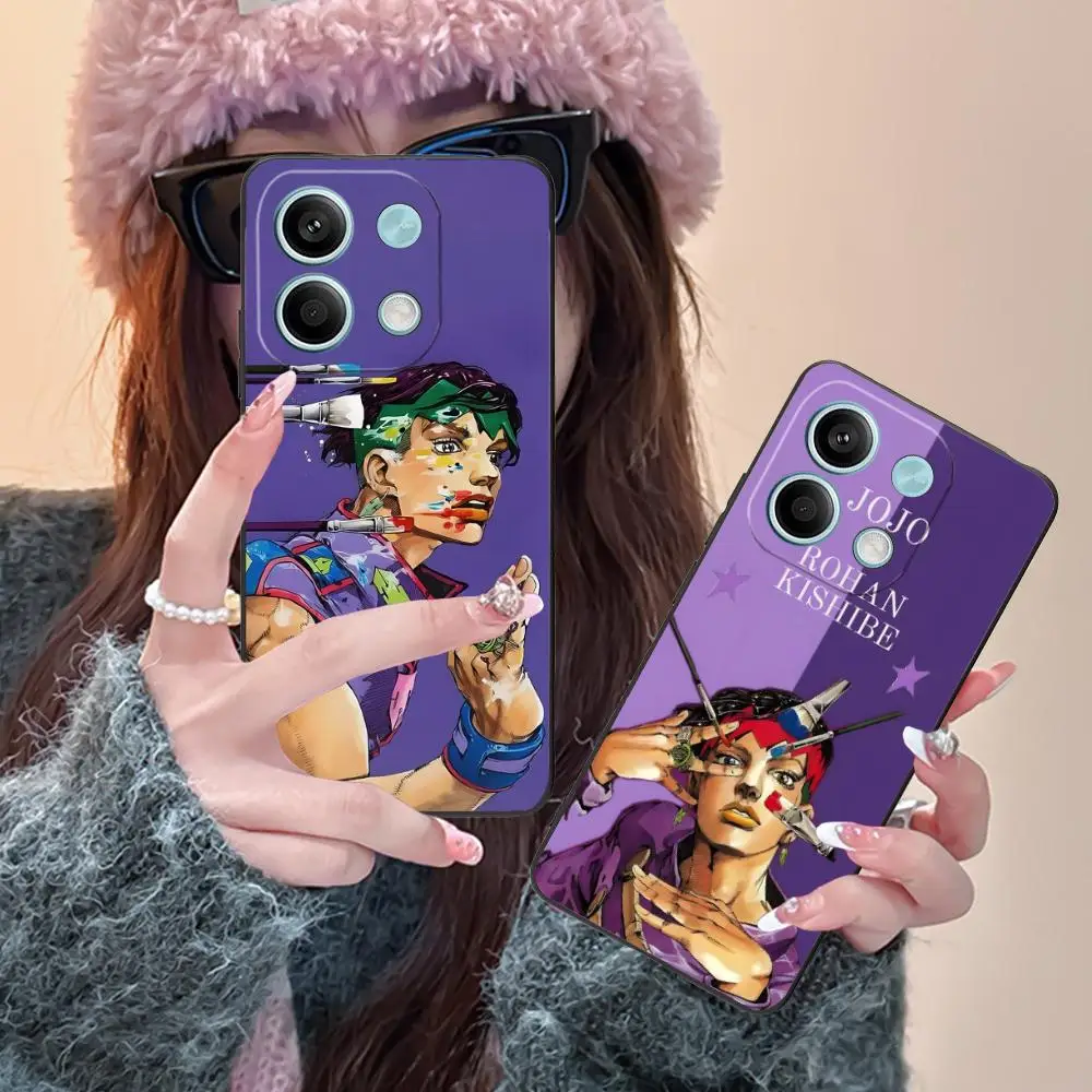

Чехол для телефона с аниме-принтом JOJO Rohan Kishibe для POCO M7 M6 M5 M4 M3 X7 X6 X5 X4 X3 Pro GT 5G, красочный, стильный, роскошный