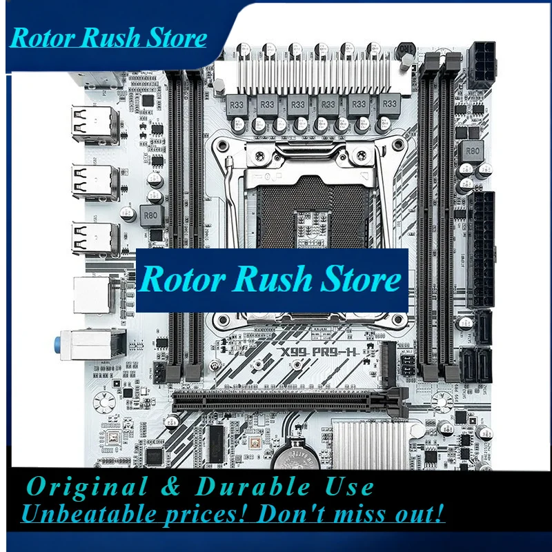 RoRuSFor X99-PR9-H Main Board DDR4 2011-3 Pin CPU Main Board Set Multi-open Desktop Main Board
