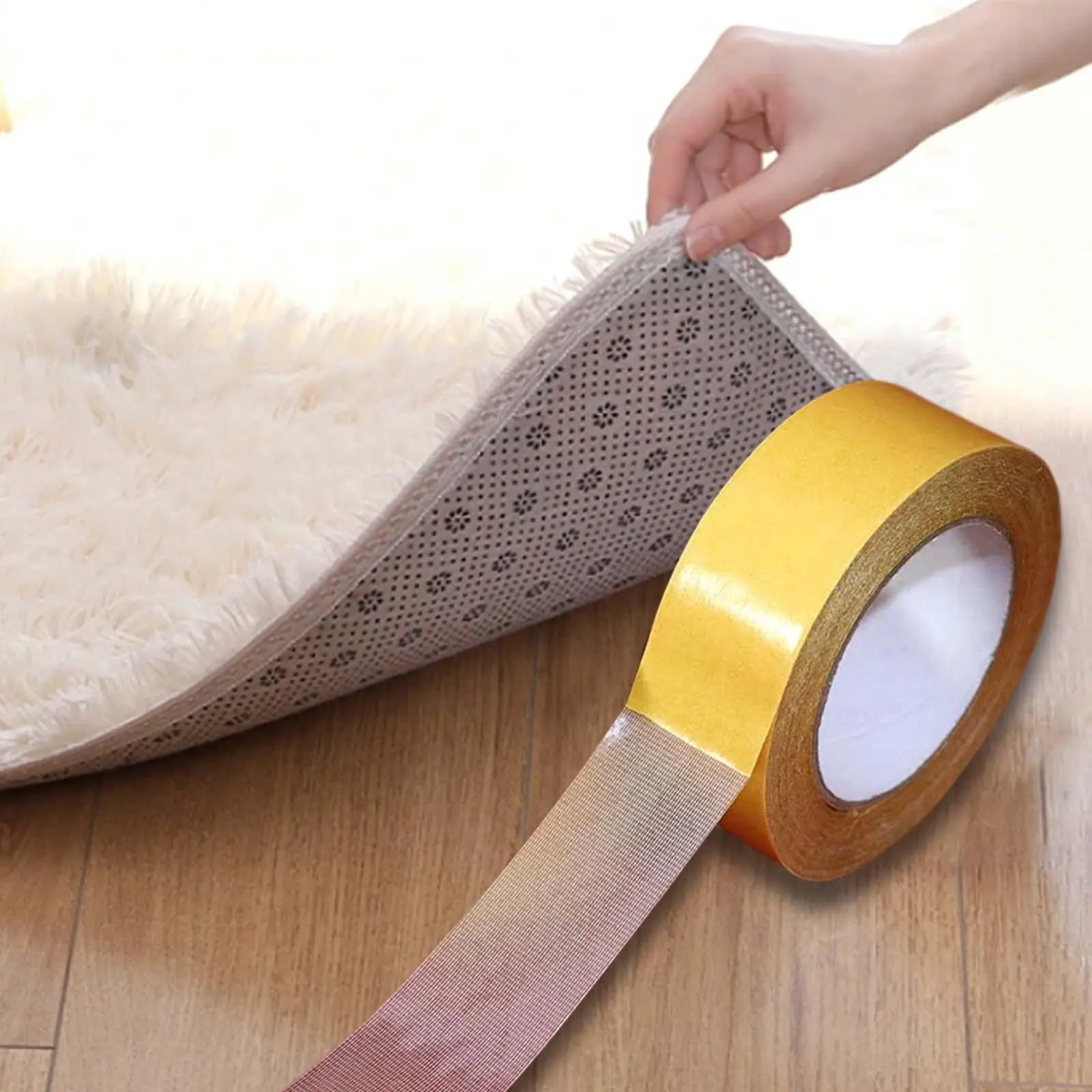 Strong Wall Double Sided Tape with Fiberglass Mesh for Walls Photo Frames