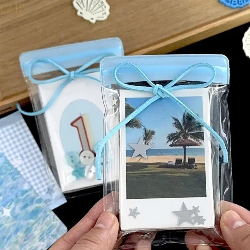 U2JE 10PCS CARD СТАРКА 3X4,7 -дюймовая организаторов фотокарточек Переверные прозрачное ПВЕ