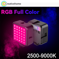 PULUZ RGB LED Pocket Light 2500-9000K Cold Shoe Handheld Camera Video Photography Fill Light with 3000mAh Battery