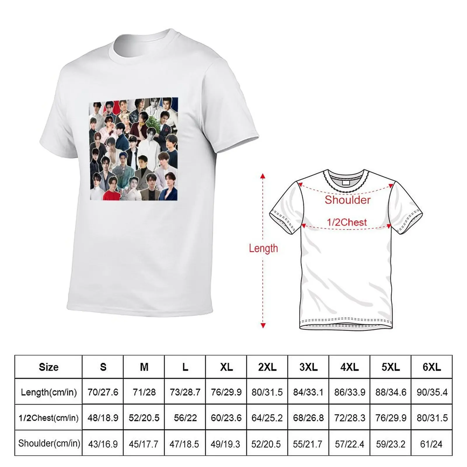 Lee Dong Wook Collage - Scorpio Zodiac T-Shirt sports fans Man t-shirt plain white t shirts men