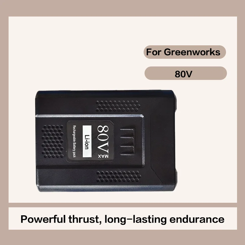 

For Greenworks 80V 20Ah Battery Compatible with Lawn Mower Hedge Trimmer Cordless Power Tools Replacement