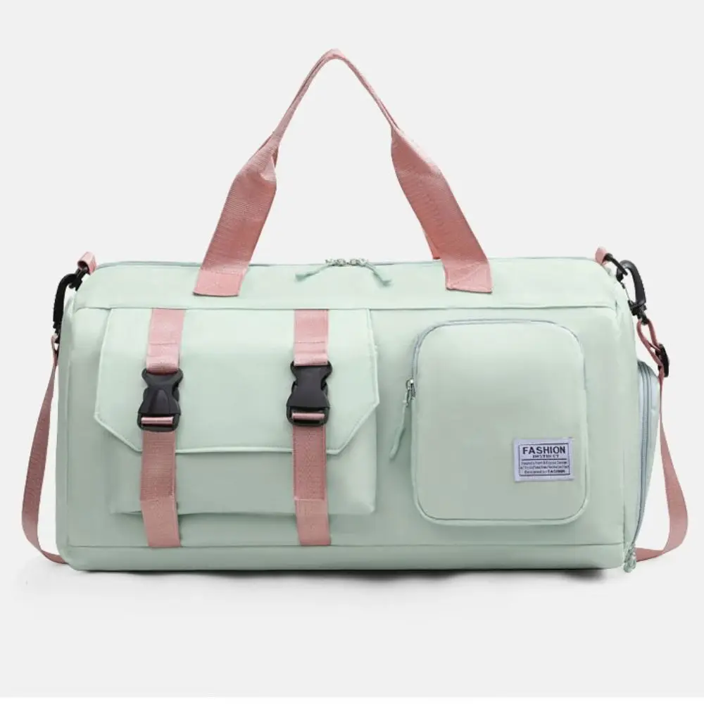 

Oxford Travel Luggage Bag Sturdy Foldable Large Capacity Handbag with Shoe Compartment Multi-functional Gym Fitness Bag Sports