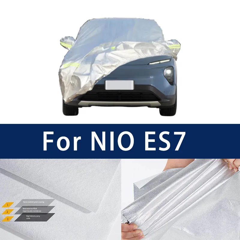 

Full car hood dust-proof outdoor indoor UV protection sun protection and scratch resistance For NIO ES7 Car umbrella