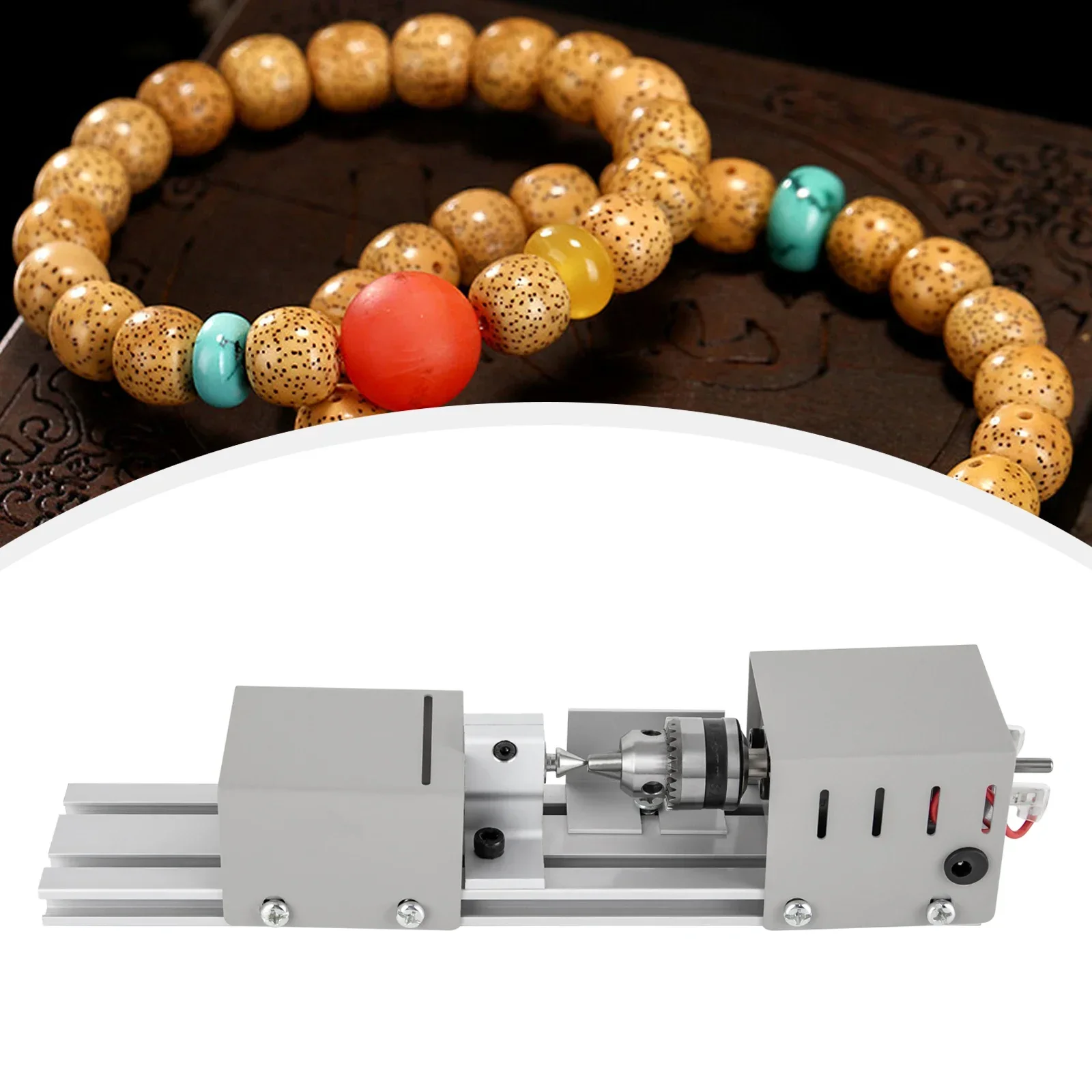 

%a Micro-lathe Ball Polishing Machine Multi-function DIY Woodworking Exquisite Rotary Handicraft Tool 96W