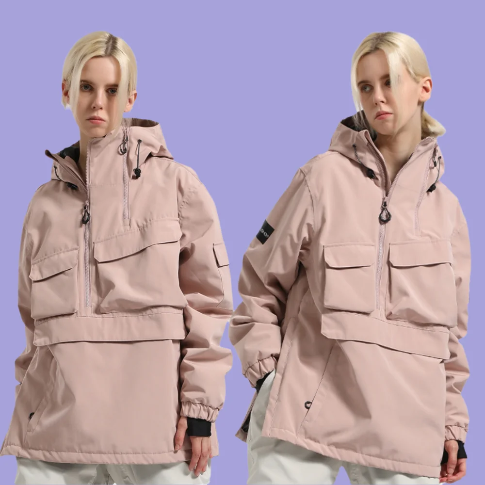 

Gsou Snow Women Men Outdoor Ski Couple Clothes Waterproof Windproof Warm Snowboard Clothing with Super Warm Trouser for Skiing