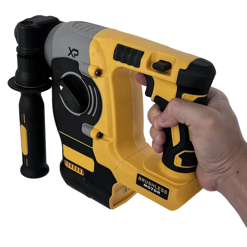 Fit Dewalt Brushless Rotary Impact Hammer Drill Cordless 2 Modes SDS Metal Concrete Breaker Jackhammer Tools 20V 18V Battery