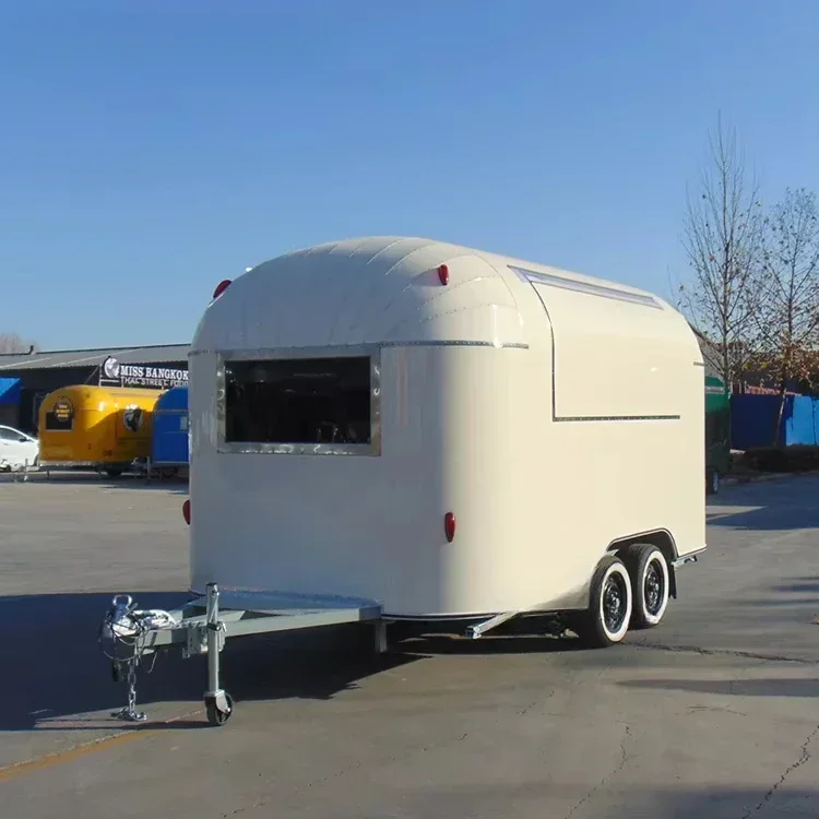 Customized America Standard Fast Food Trucks Mobile Food Trailer For Coffee Food Trailer Mobile Coffee Cart