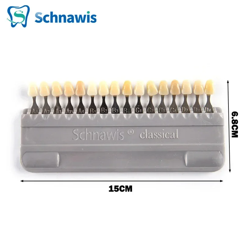 Dente dental branqueamento guia material, placa colorimétrica, design de forma para dispositivo de beleza, 16 ou 29 cores