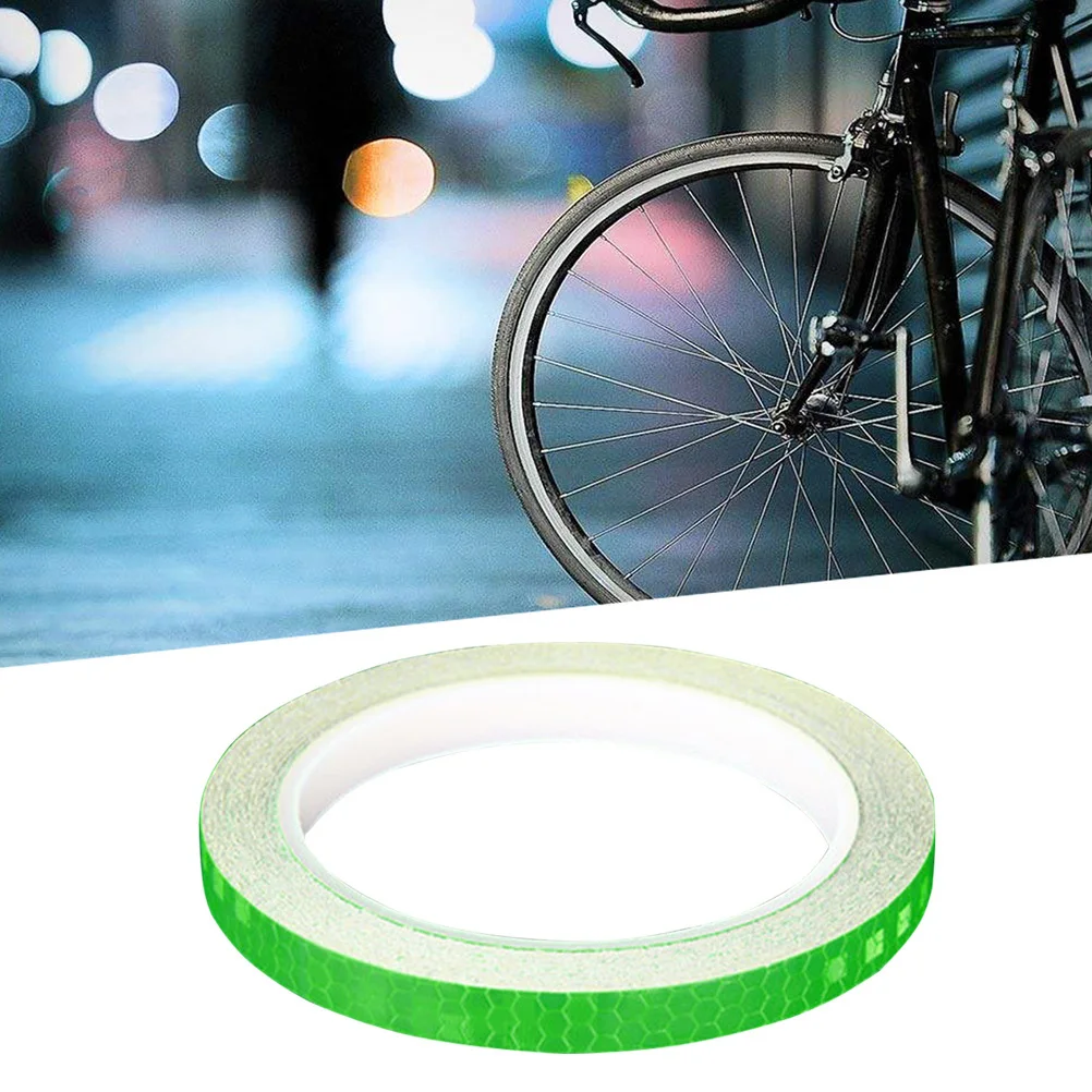 

2Pcs Reflective Stickers Strip for Bike Bicycle Rim Safety Caution Night Driving Durable No Residue Blue Decal
