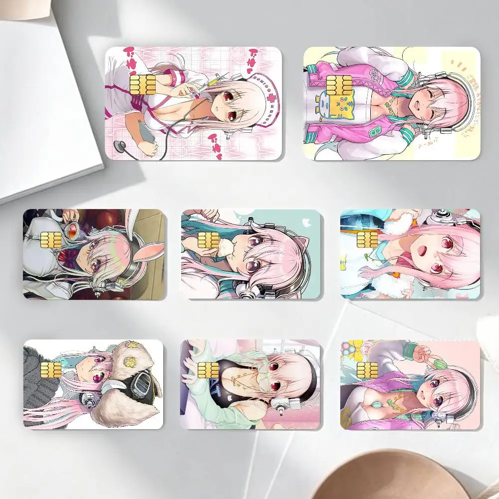 S-Super S-Sonico-o Sticker Decoration Creative Bank Card Bus Metro Waterproof Sticker