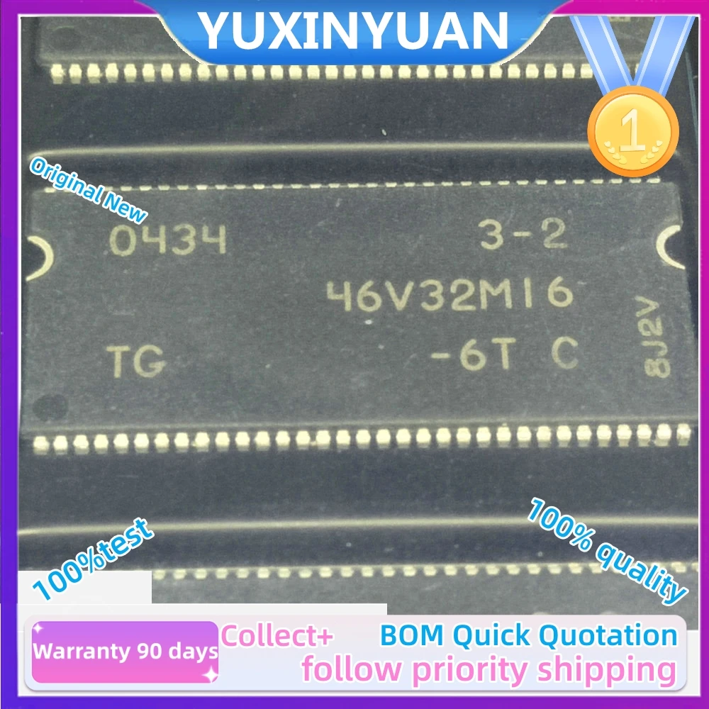 5pcs/lot MT46V32M16P-6T: 46V32M16 512 MB: x4, x8, x16 DDR SDRAM New Original 100%Test 