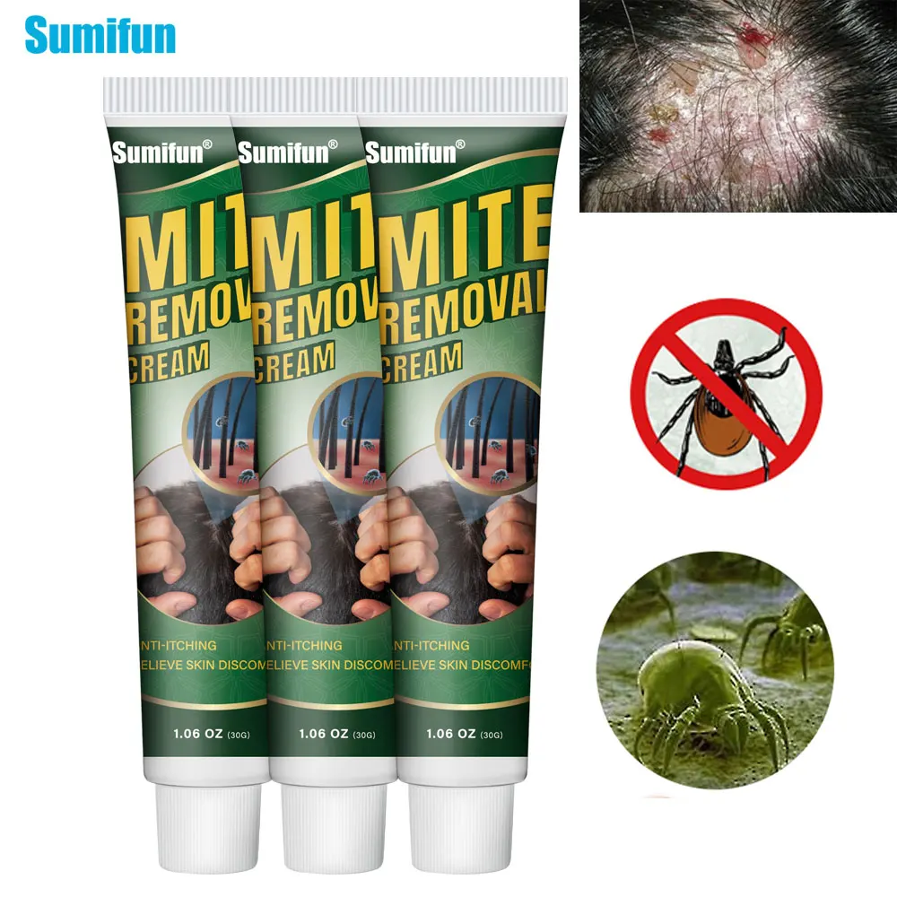 

1/2/4pcs Natural Mite Killer Cream Remove Lice Ointment Pets Scabies Thigh Skin Rash Itching Treatment Plaster Body Health Care