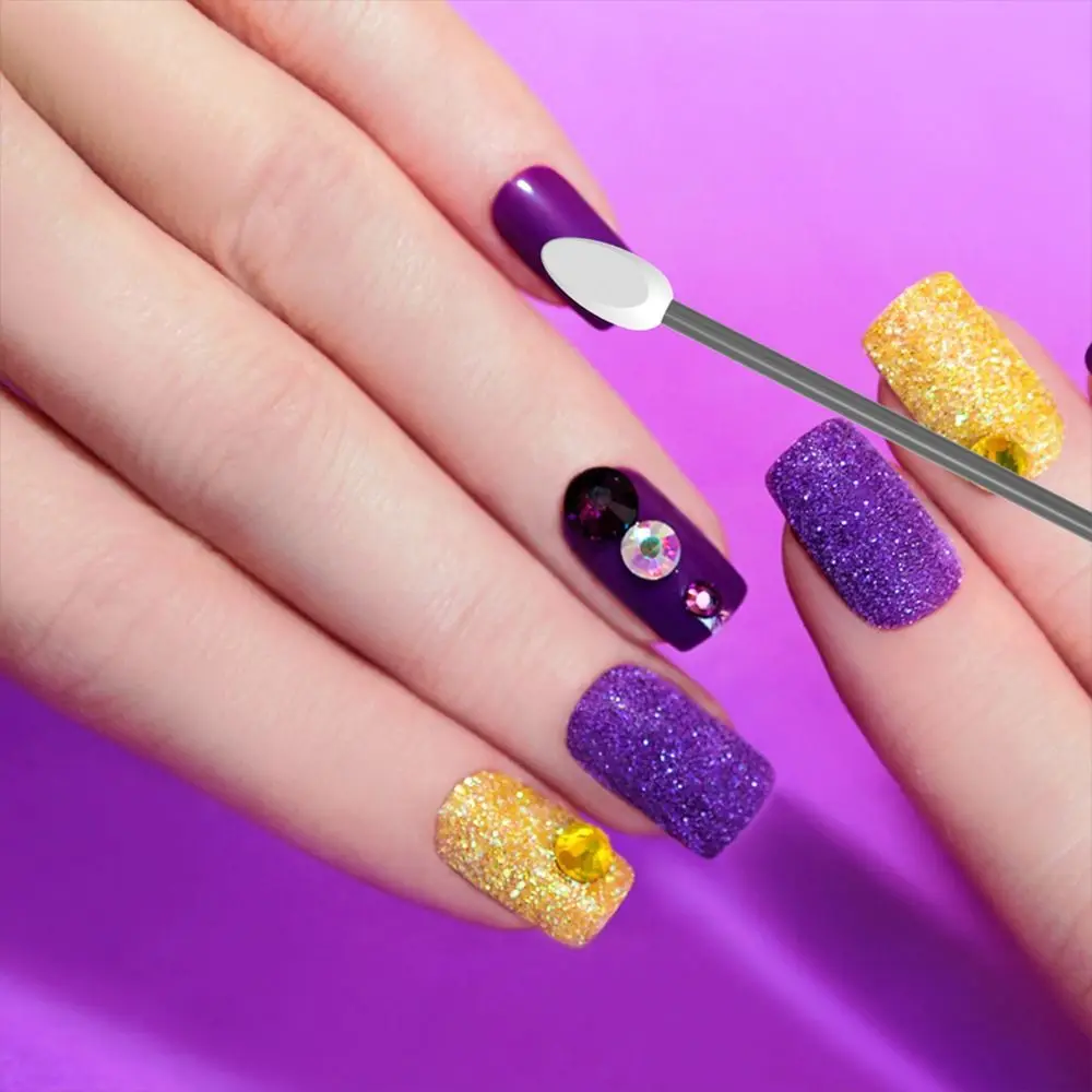 1 مجموعة قابلة لإعادة الاستخدام مزدوجة نهاية سيليكون أعواد قطنية عصا سيليكون تجميل ضد الماء أعواد قطنية متعدد الألوان Earpick العالمي