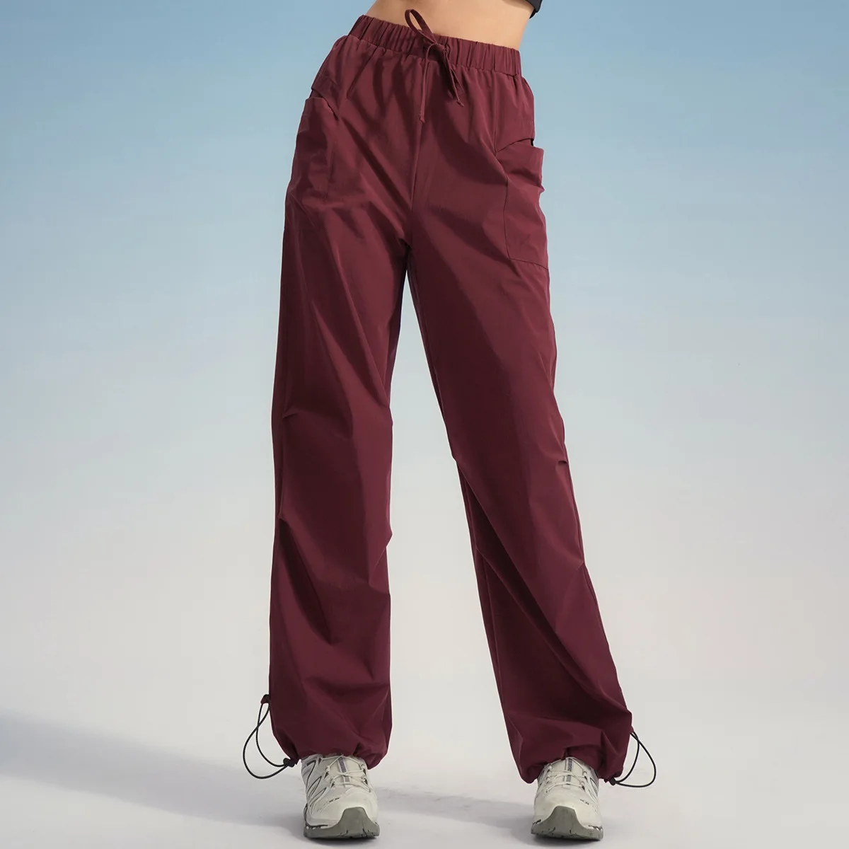 

2026 Summer Vfu New Loose and Thin Hiking Women's American Retro Design Pleated Straight Overalls