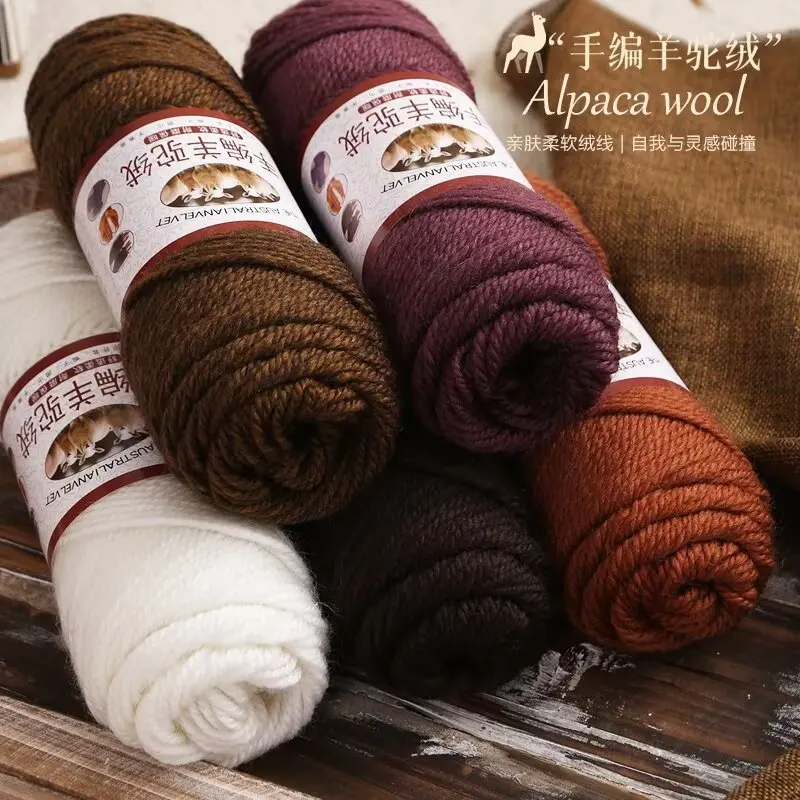 

10 шт., 1000 г, набор для вязания из шерсти, толстая пряжа, простой стильный дизайн, вязальная нить для DIY пальто, шарф, шапка