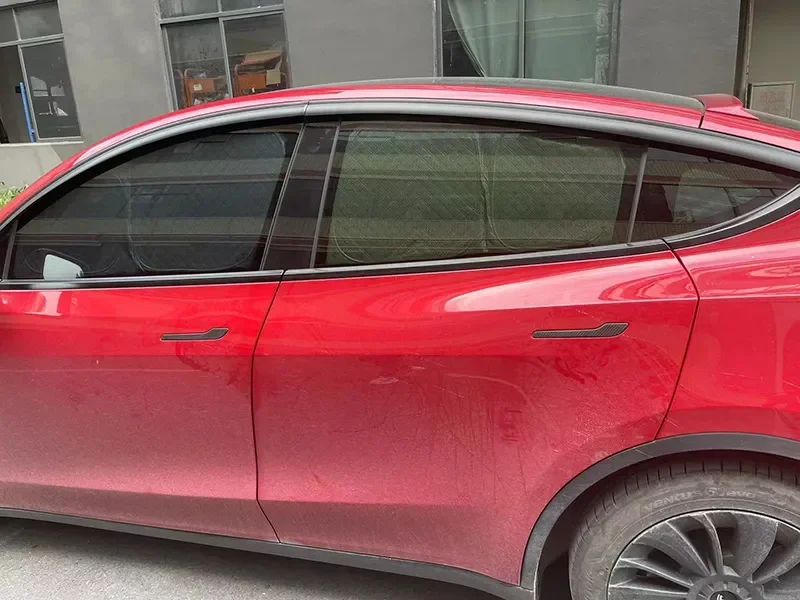 für Tesla Modell 3 Y S X 2025-2020 2026, Upgrade, Sichtschutz, Seitenfenster, Sonnenschutz, vorne und hinten, Windschutzscheibe, Blindschattierung, Outdoor, Camping – Detail 24