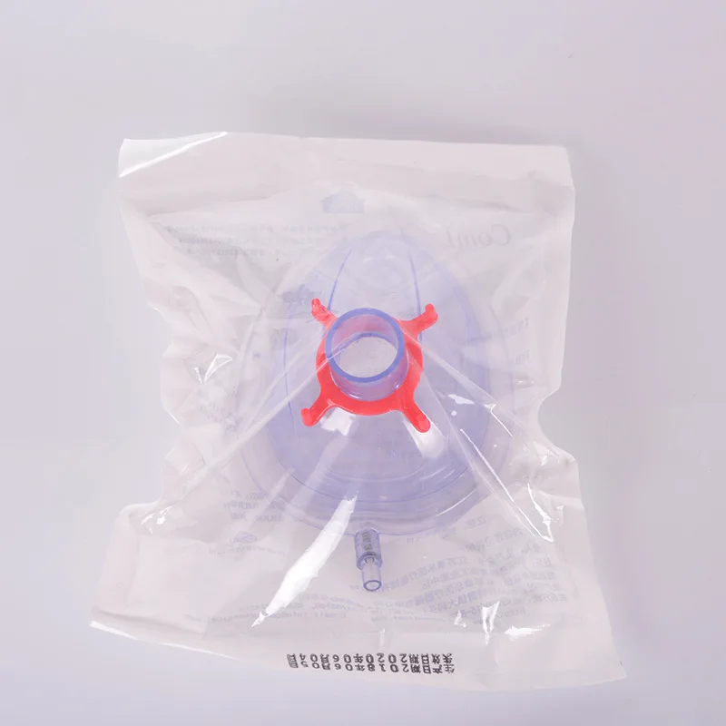 Maschera per anestesia medica da 6 pezzi 1 #-6 # maschera Sterile gonfiabile monouso in PVC