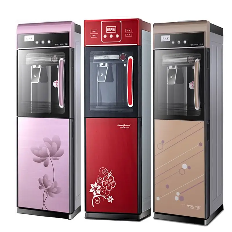 

Диспенсер для воды, бытовой, вертикальный, для горячей и холодной воды, офисная двойная дверь, с ночным освещением, охлаждением и подогревом, энергосбережение