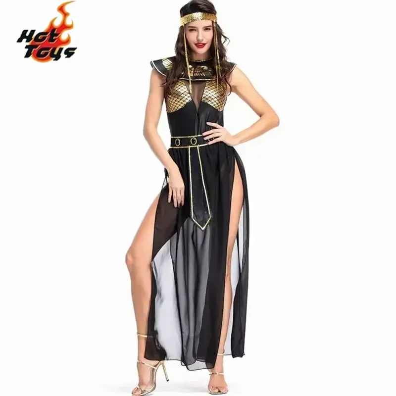 

CosplayCostumes médiévaux d'Aleopatra pour femmes adultes vêtements de cosplay d'Halloween robe de paupières de princesse éma