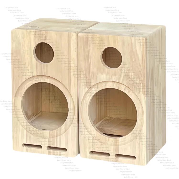 Car Audio Speaker DIY Wooden Enclosure 4 5 6.5  Inch Empty Cabinet 2 Way Labyrinth Speaker Box