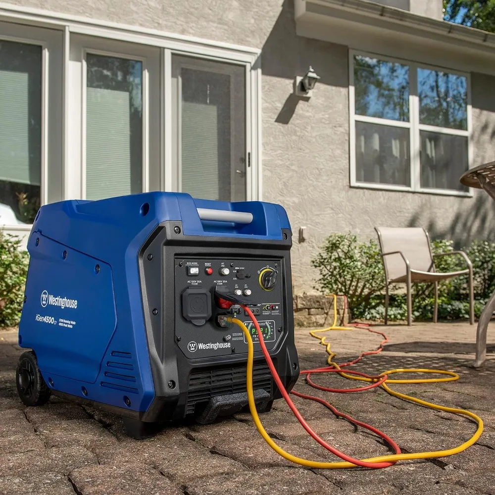 Westinghouse Outdoor Power Equipment 4500 Peak Watt Super Quiet Portable Inverter Generator,Gas Powered, CO Sensor