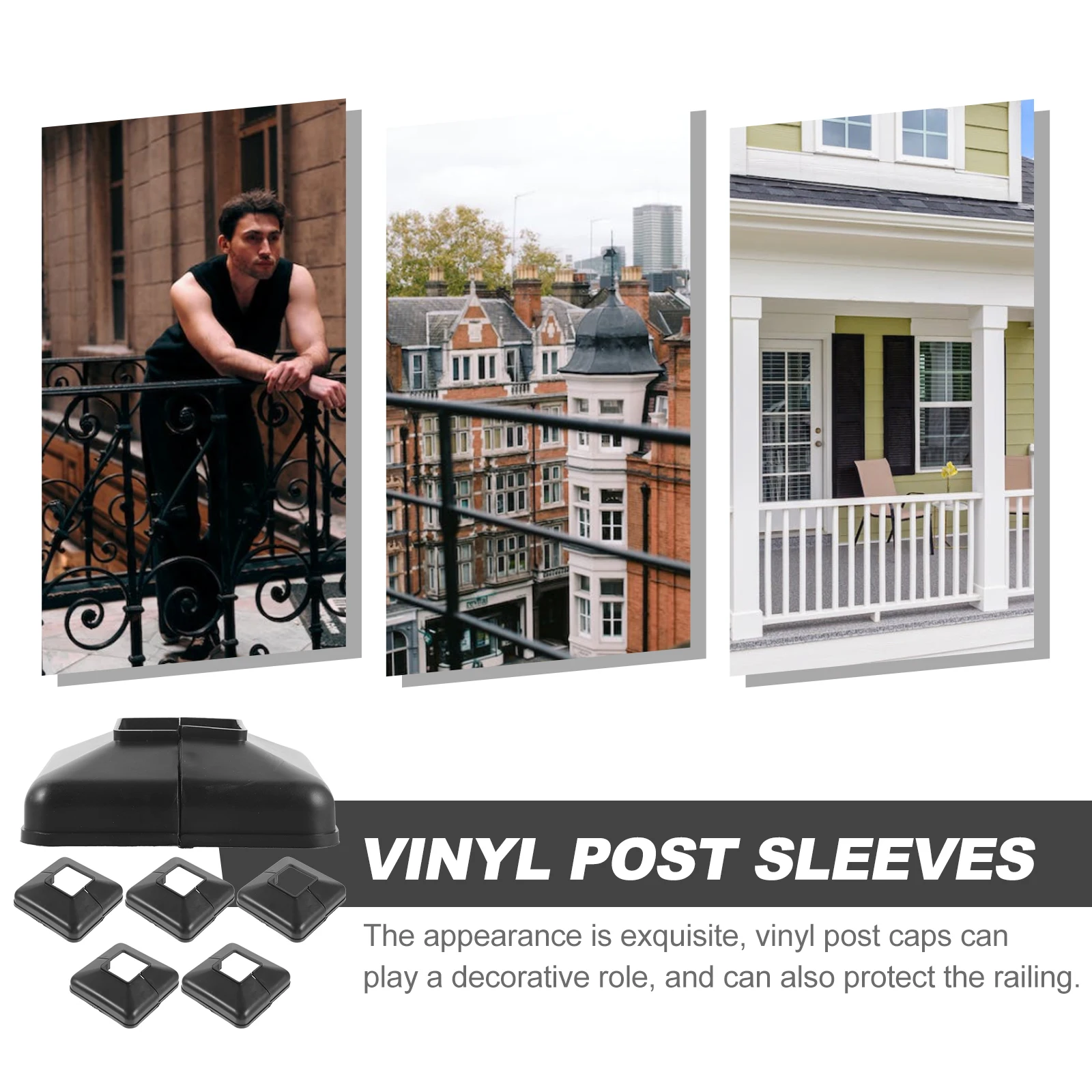 6 шт. виниловые колпачки для стоек 4X4