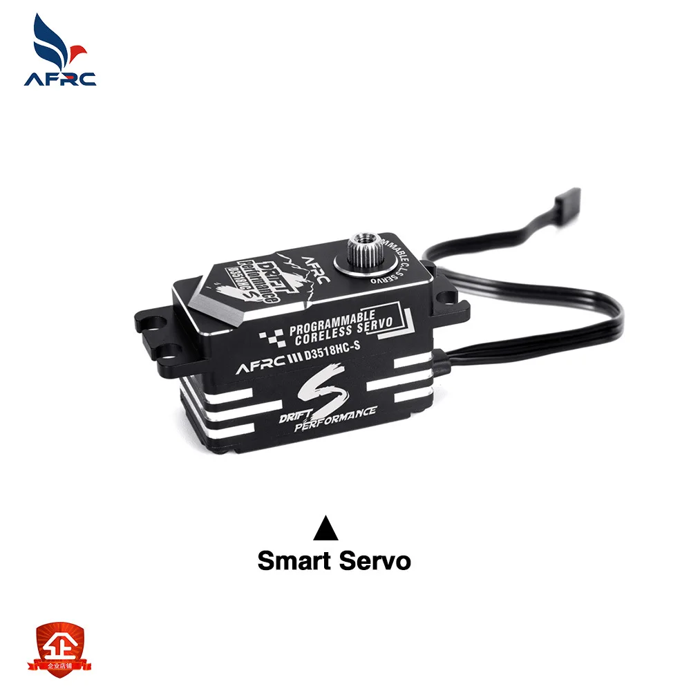 AFRC Servo Ganzmetall Programmierbarer Hochleistungs-Bürstenloser Mini-Servomotor D3518HC-S für RC-Modellauto-Flugzeugboot