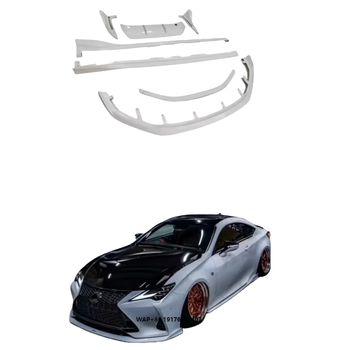 

Suitable forLexus RC300/RC350 Custom Upgrade Side Skirts Front Diffuser Rear Trunk Spoiler Carbon Fiber Body Kit Bumper