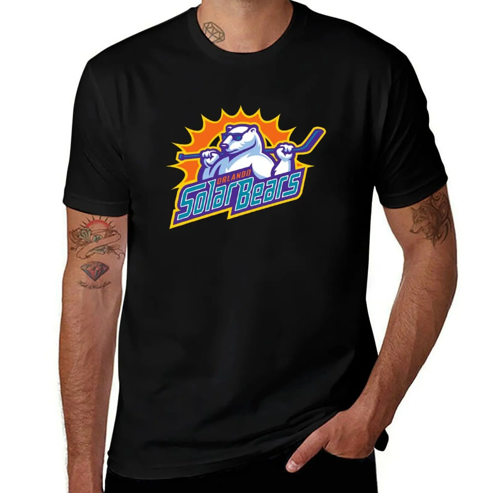 Orlando Solar Bears T-Shirt man t shirt cotton high quality T-Shirt