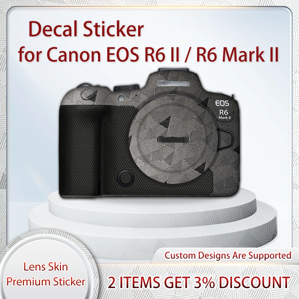 

EOS R6II Skin Wrap Covered for Canon EOS R6 Mark II R62 Camera Skin Decal R6 II Decal Skin Protective Film Cover Film