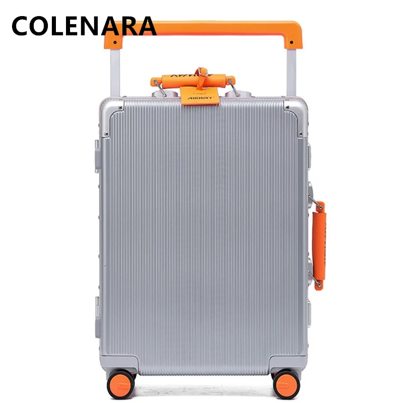 Colenara เคสล้อลากสำหรับนักธุรกิจ, กล่องขึ้นเครื่องอเนกประสงค์พร้อมล้อลากขนาด20 "24" 26 "28นิ้วกระเป๋าเดินทางแบบลาก