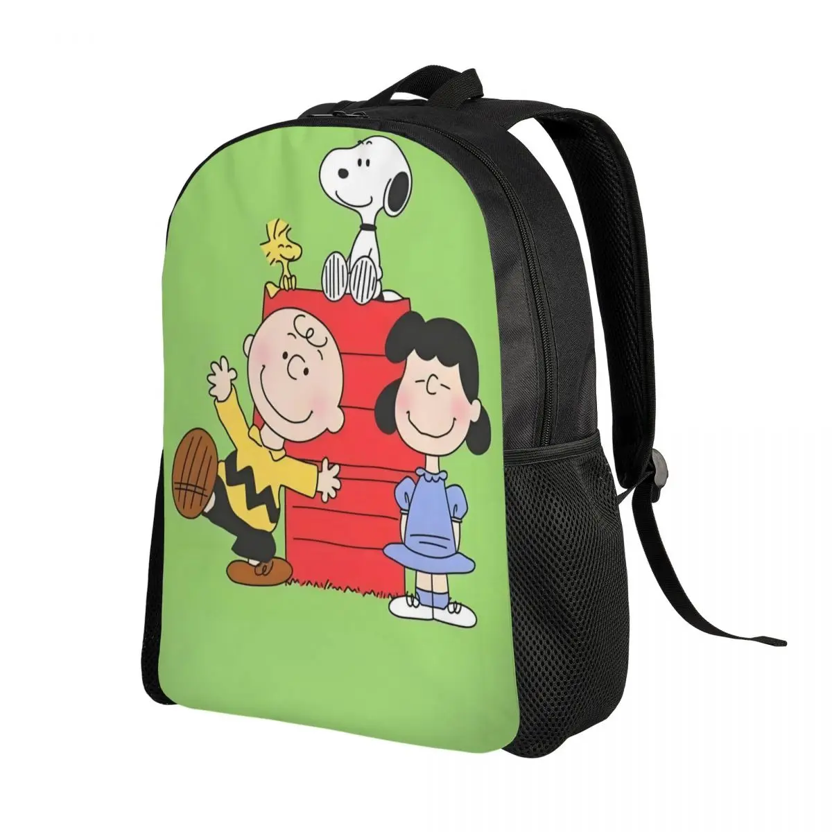 Aangepaste S-Snoopys rugzak voor jongens meisjes cartoon anime college school reistassen dames heren boekentas geschikt voor 15-inch laptop