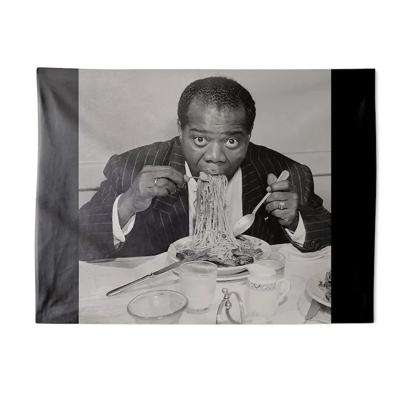 Funny- Black man eating- tapestry for college dorm | Sorority or Frat party