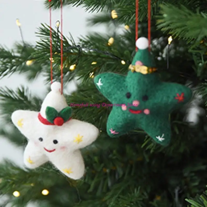  Room Display Christmas Ornament with Cord Loop, Soft Seasonal Accent for Shelves, Wreaths, Entry Tables, and Shelf Use