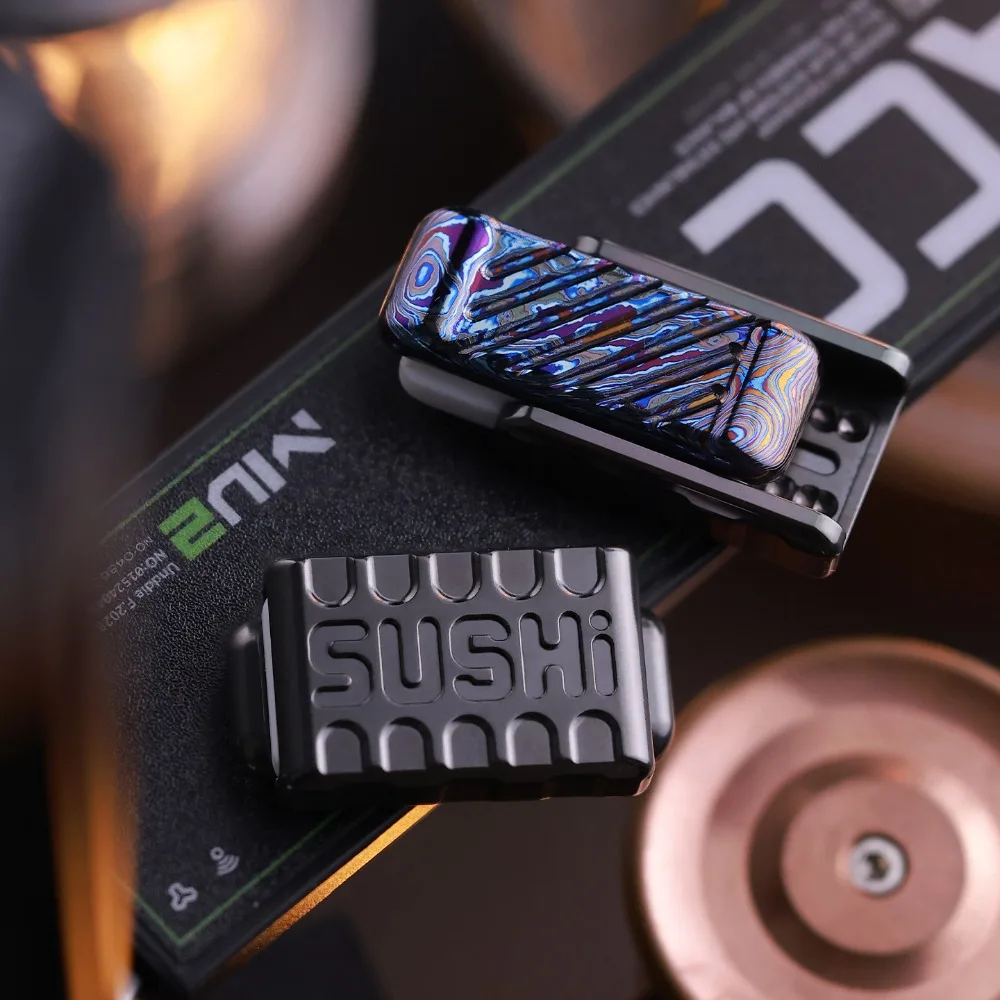 Chenyu EDC Sushi Series Blind Box Mechanical Metal Direct Push Dense Segmented Fingertip Push Card Stress Relief Toy