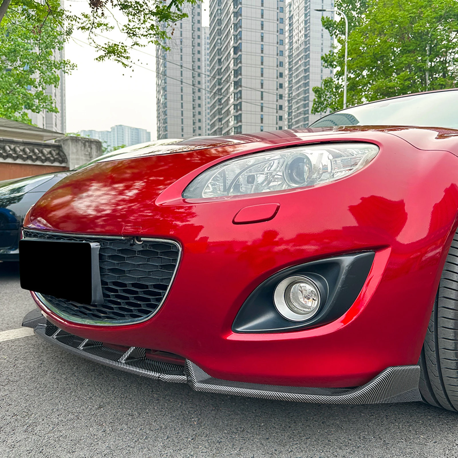 

For Mazda MX-5 MX5 Miata NC 2009-2015 Front Bumper Spoiler Lip Lower Splitter Separator Blade Plate Board Trim Body Protector