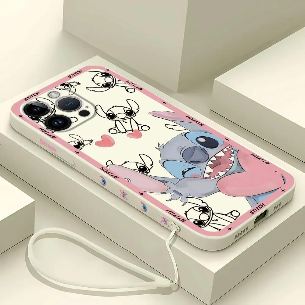 Silicone Case for Samsung Galaxy A01 Core A05s A31 A02s A10 A03 A20s A50 A71 A70 A51 A02 A04e A30 Luxury Disney Stitch Cover image 6