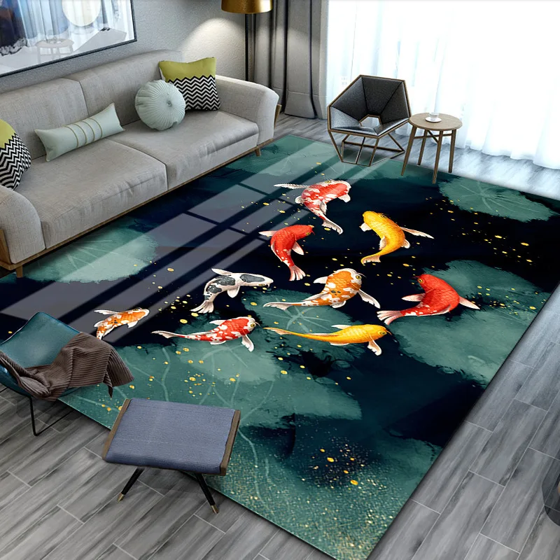 Bohemian-style Carpet Trippy Abstract Eye Flower Rug Vibrant Bohemian Anti-Slip Rug for Living Room Bedroom Aesthetic Home Decor