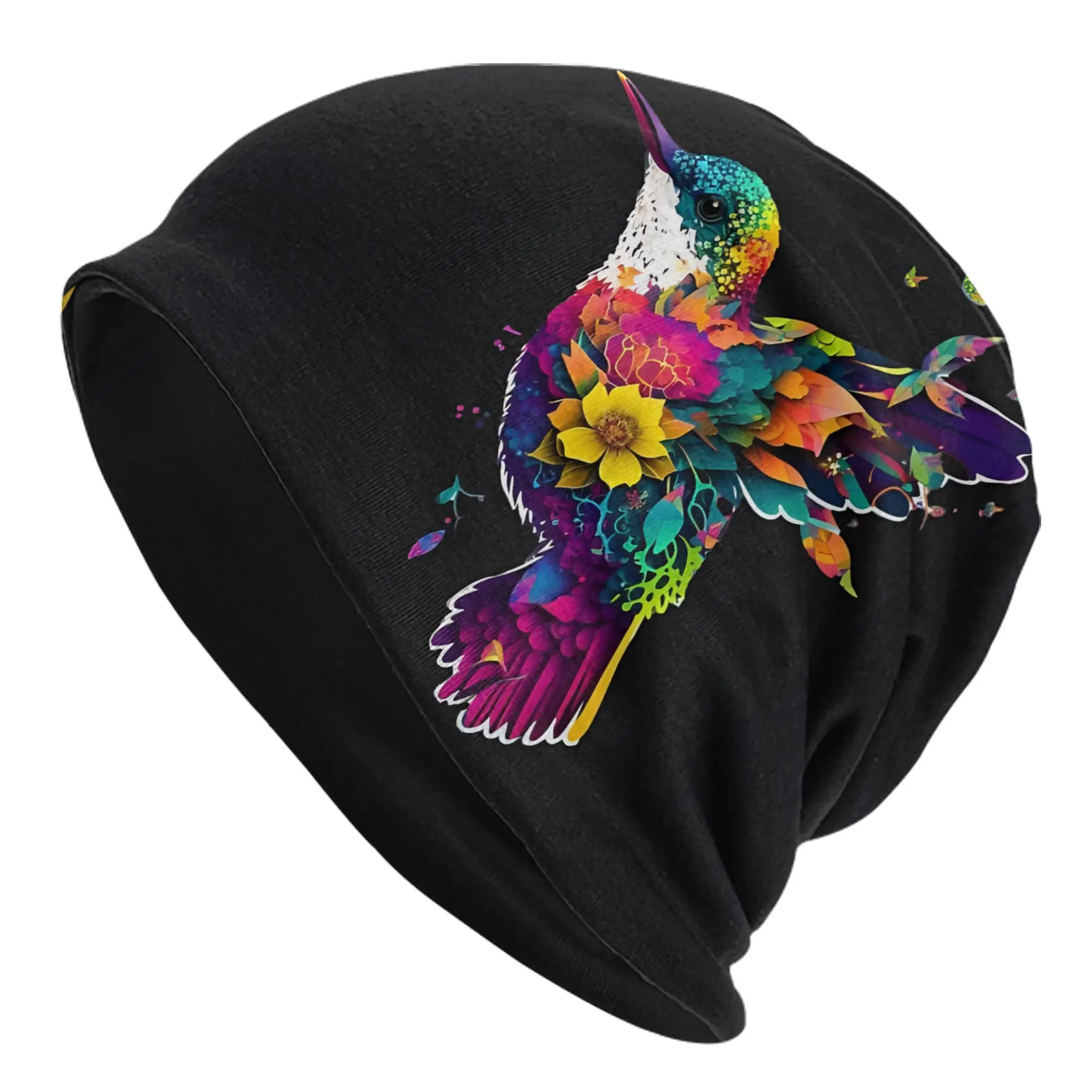 Bird of Flowers Framed Skullies Beanies Cool Sport Hat Workout Sports Autumn Winter Casual Street Knit Hat