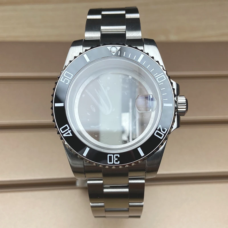 40mm NH35 Uhrengehäuse 316 Edelstahl-Uhrenarmband Saphirglas für Seiko NH35 NH34 NH36 NH38 Miyota 8215 Uhrwerk 28,5mm Zifferblatt – Detail 7