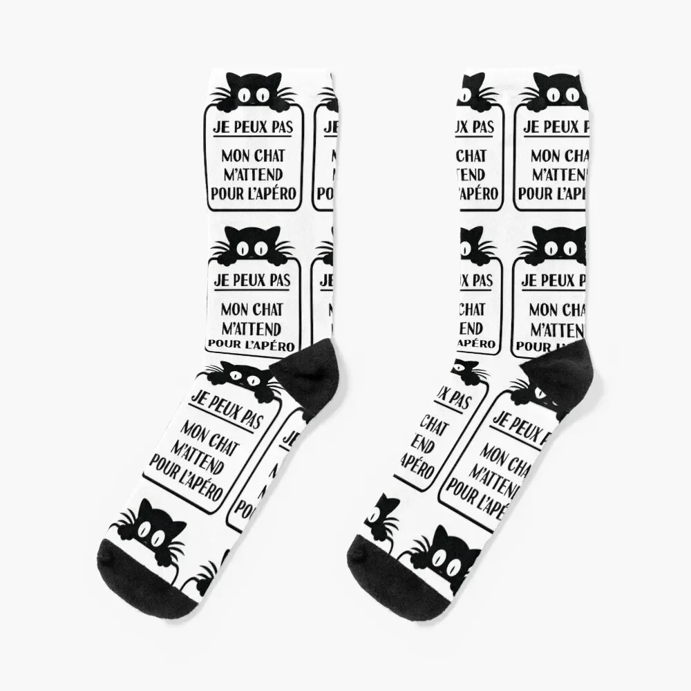 

I can't chat apero Socks hiphop warm winter funny sock ankle Man Socks Women's