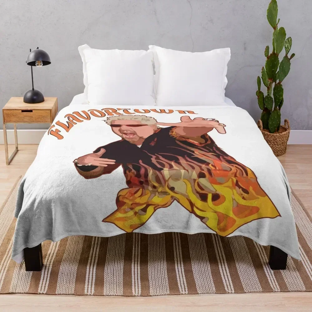 

Guy Fieri Flavortown Throw Blanket Winter beds warm for winter Thermal Shaggy Blankets