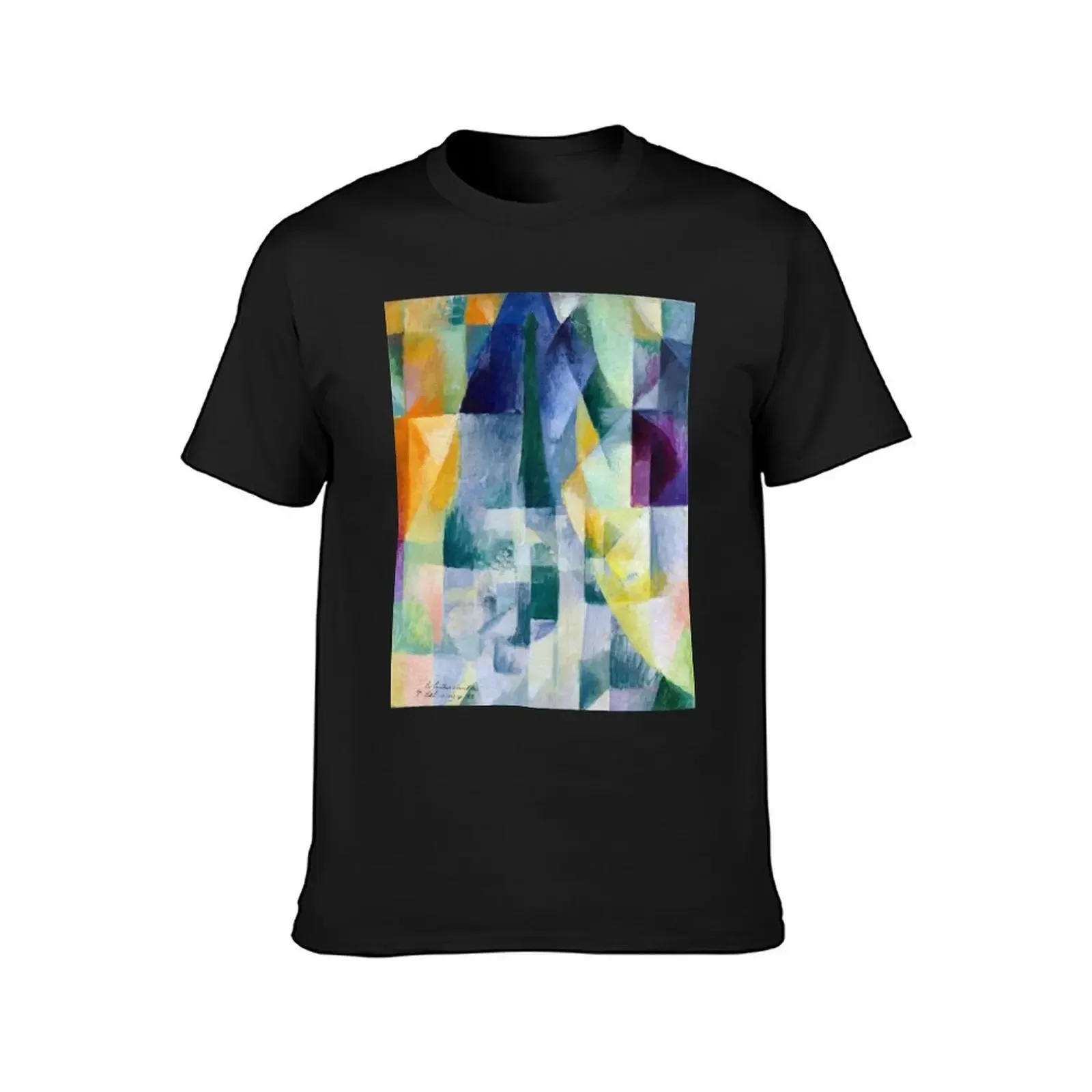 Robert Delaunay Simultaneous Windows T-Shirt plus sizes oversized graphic tee mens t shirt graphic