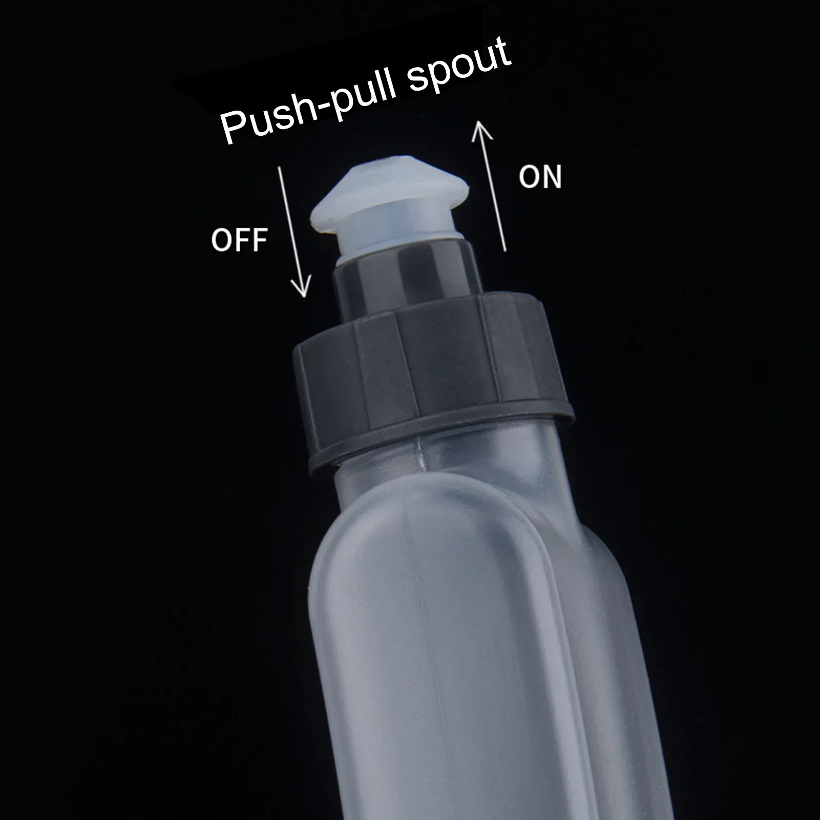 400ML Sport Water Bottle Push-Pull Spout Arc Leak-proof Waist Bag Hydratio Bottle Gym Fitness  Running Cycling Water Bottle