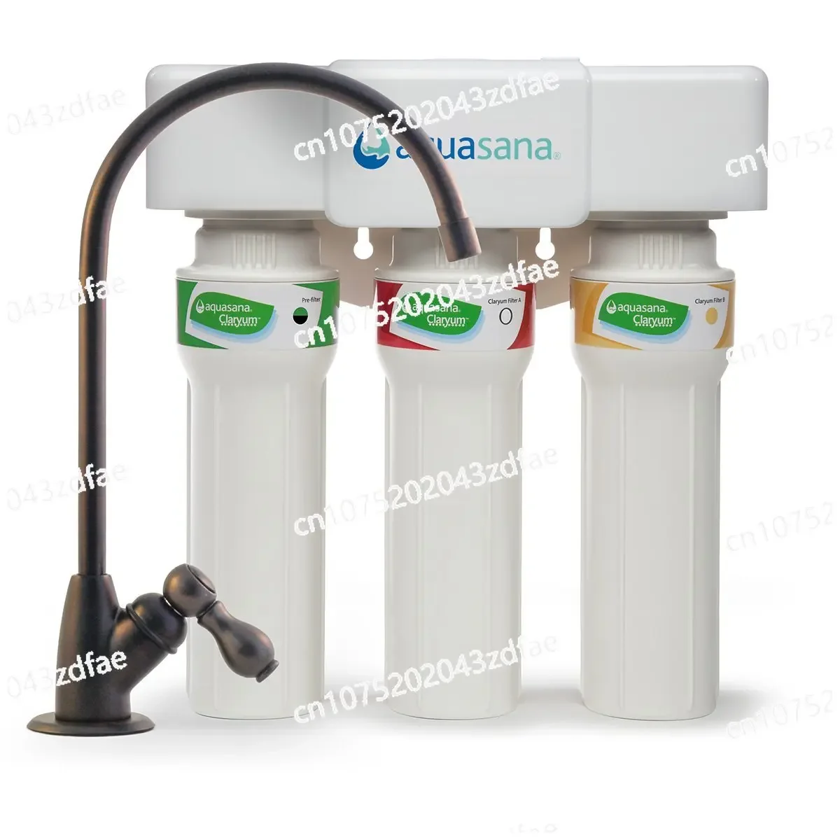 Aquasana 3-Stage Max Flow Claryum Under Sink Water Filter System - Kitchen Counter Claryum Filtration - Filters 99% Of Chlorine