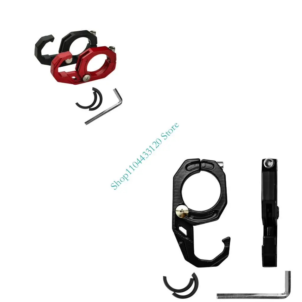 0XXD Motorcycle Storage Hook Strong Strength Metal Bracket with Quick Assembly Anti Slip Motorcycle Utility Hook for Travel